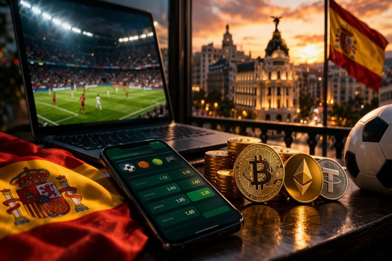 apuestas deportivas online criptomonedas en España